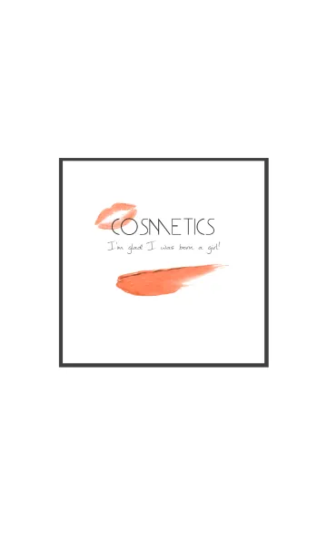 Cosmetics -Coral pink Rouge-の着せ替えメイン画像