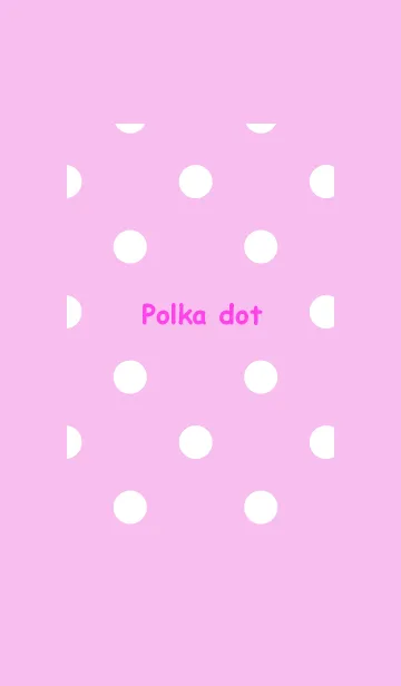 [LINE着せ替え] シンプル ドット ピンクの画像1