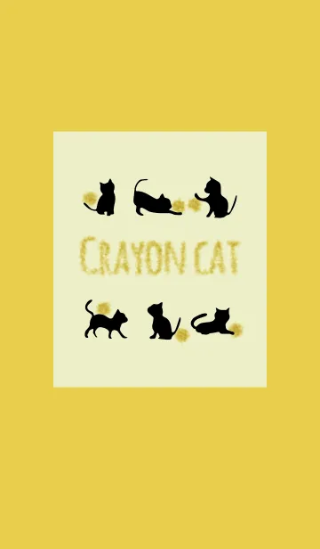 [LINE着せ替え] イエロー1 / クレヨンキャットの画像1