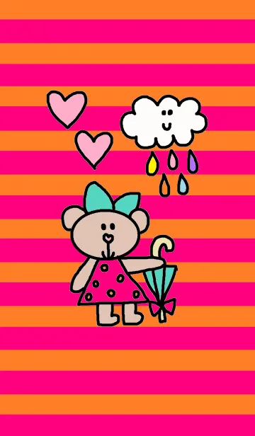 [LINE着せ替え] リロ（雨）の画像1