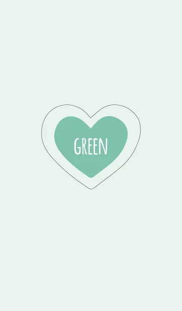 [LINE着せ替え] グリーン5(バイカラー) / ラインハートの画像1