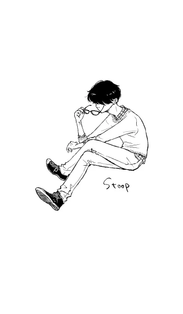 猫背のLINE着せ替え