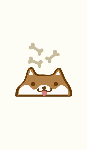 完全ページキュートな柴犬のLINE着せ替え