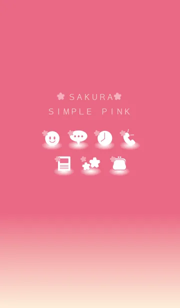 [LINE着せ替え] ピンクの桜アイコンの画像1