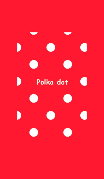 [LINE着せ替え] シンプル ドット レッドの画像1