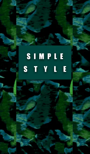 [LINE着せ替え] 迷彩スタイルグリーンブルーの画像1