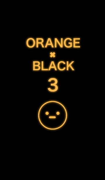 [LINE着せ替え] ORANGE × BLACK 3の画像1