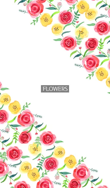 [LINE着せ替え] water color flowers_475の画像1