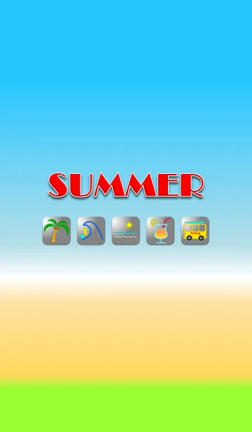 [LINE着せ替え] 私の夏休み -My summer vacation-の画像1