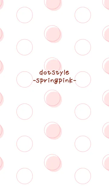 [LINE着せ替え] dotstyle-springpink-の画像1