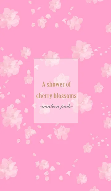 [LINE着せ替え] A shower of cherry blossoms-modern pink-の画像1