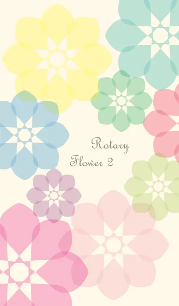 [LINE着せ替え] Rotary Flower 2の画像1