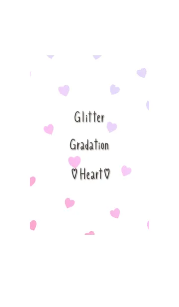 [LINE着せ替え] Glitter Gradation Heartの画像1