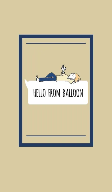 [LINE着せ替え] Hello from balloon 02の画像1