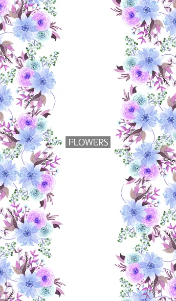 [LINE着せ替え] water color flowers_470の画像1