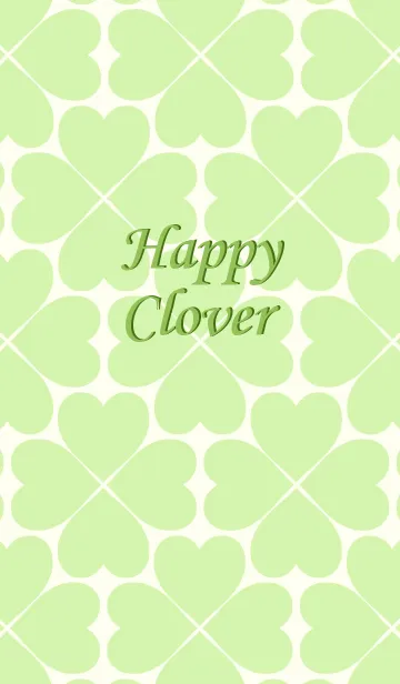 [LINE着せ替え] Happy Clover[Fresh Green]の画像1