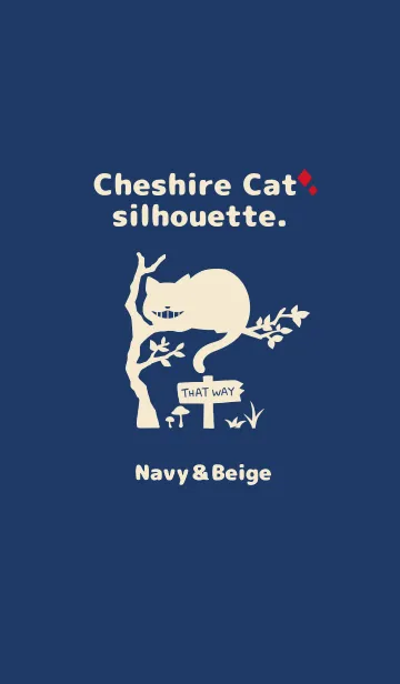 Cheshire Cat silhouette.の着せ替えメイン画像