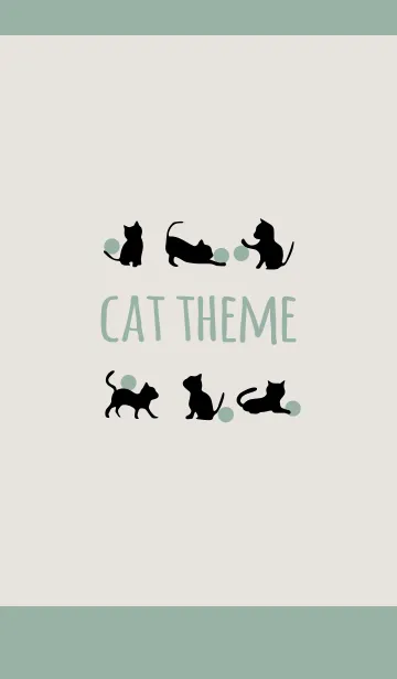 [LINE着せ替え] ベージュ＆カーキ / キャットの画像1