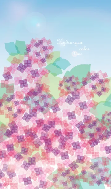 [LINE着せ替え] Hydrangea color timeの画像1