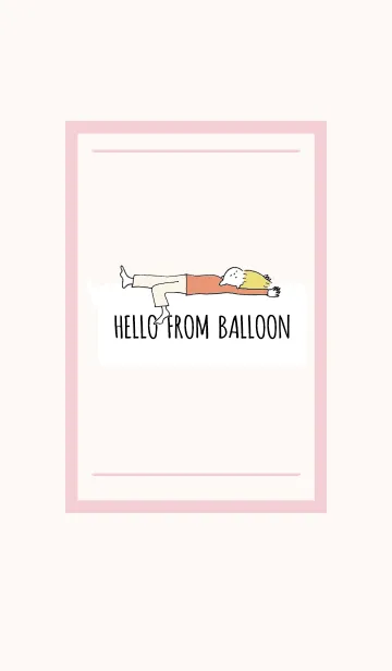 [LINE着せ替え] Hello from balloon 05の画像1