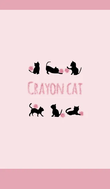 [LINE着せ替え] ピンク3 / クレヨンキャットの画像1