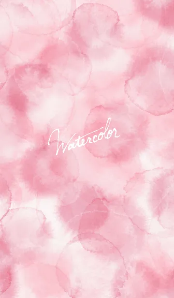 [LINE着せ替え] 水彩-ピンク系-の画像1