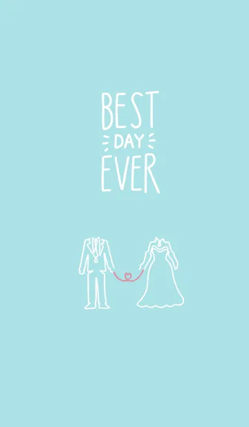 [LINE着せ替え] 一筆アート -best day ever-の画像1