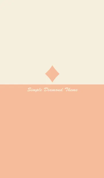 [LINE着せ替え] Simple Beige Diamond Themeの画像1