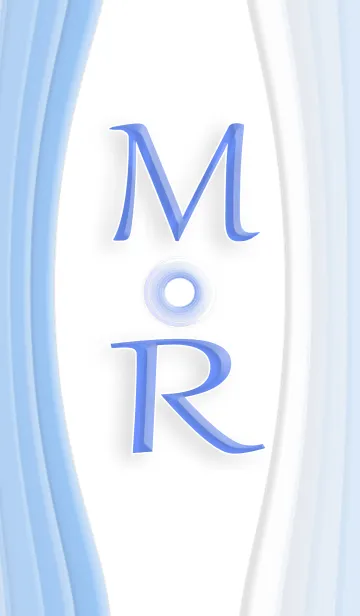 [LINE着せ替え] クール イニシャル M Rの画像1