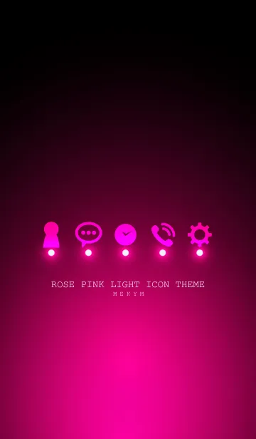 [LINE着せ替え] ROSE PINK LIGHT ICON THEMEの画像1