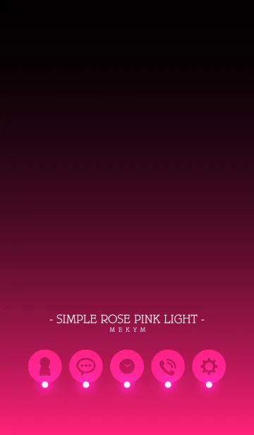 [LINE着せ替え] - SIMPLE ROSE PINK LIGHT -の画像1