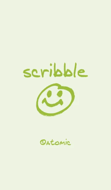 [LINE着せ替え] 殴り描き [抹茶] 107の画像1