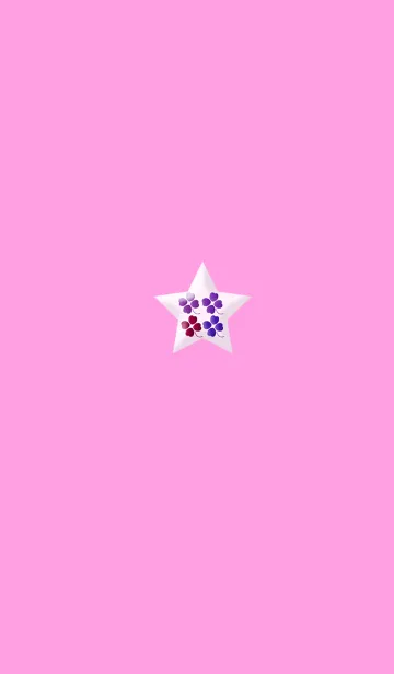 [LINE着せ替え] ラッキーピンククローバースターの画像1