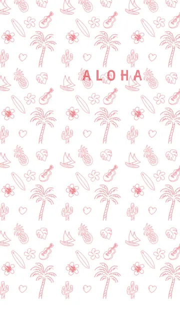 [LINE着せ替え] ALOHA***redの画像1
