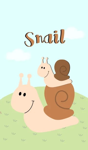 [LINE着せ替え] Cute Snail Theme(jp)の画像1