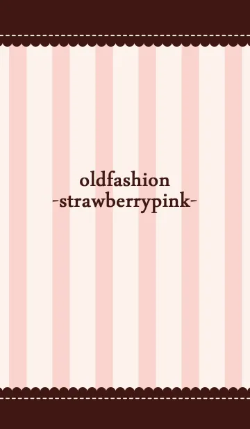 [LINE着せ替え] oldfashion -strawberrypink-の画像1