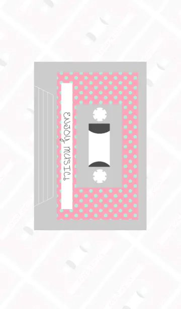 [LINE着せ替え] カセットテープ ピンク＆グレイの画像1