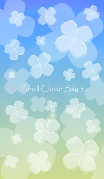 [LINE着せ替え] Pencil Clover Sky 3の画像1