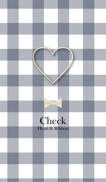 [LINE着せ替え] Plaid (Ribbon ＆ Heart) Theme.の画像1