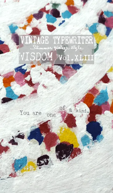 [LINE着せ替え] VINTAGE TYPEWRITER WISDOM Vol.XLIIIの画像1