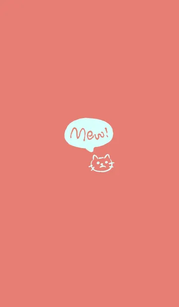 [LINE着せ替え] MEW 〜ねこと吹き出しの画像1
