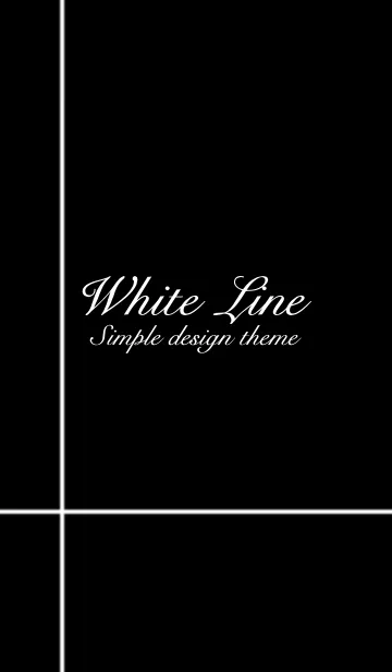 [LINE着せ替え] Simple White Lineの画像1