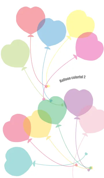 [LINE着せ替え] Balloon colorful 2の画像1