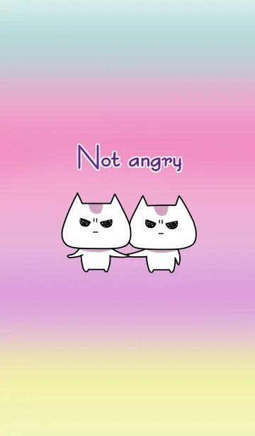 [LINE着せ替え] 怒ってニャい猫の画像1