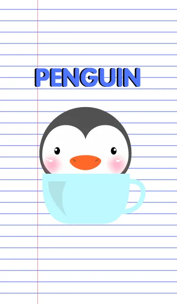 [LINE着せ替え] Simple Cute Penguin Theme Vr.2(jp)の画像1