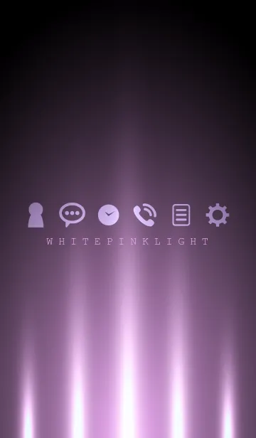 [LINE着せ替え] WHITE PINK LIGHT 2の画像1