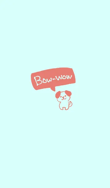 [LINE着せ替え] Bow-wow 〜子犬と吹き出しの画像1