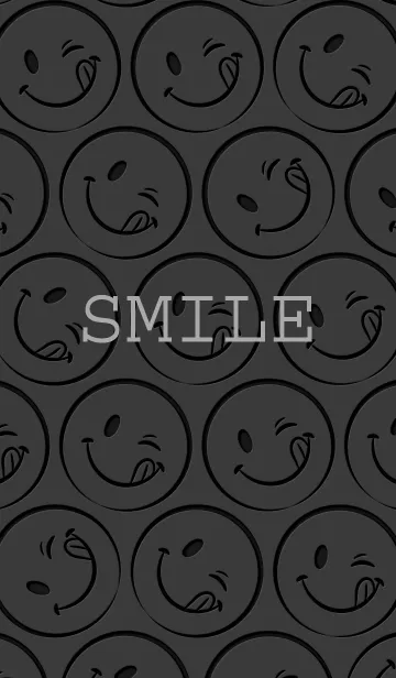 Smile Theme -Dark gray-の着せ替えメイン画像