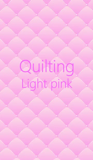 [LINE着せ替え] Quilting [Colors 05] Light pinkの画像1
