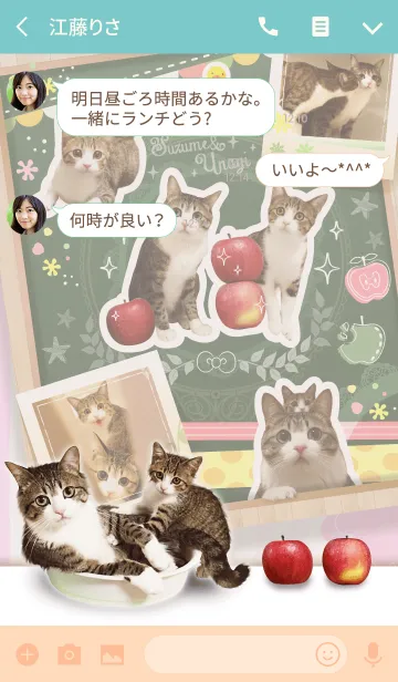 [LINE着せ替え] すずめちゃん と うなぎちゃんの画像3